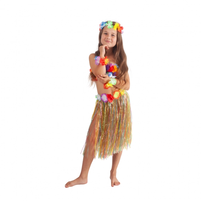 Hawaii Rokje gekleurd 45 cm kind