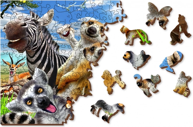 Wooden City Holzpuzzle Willkommen in Afrika 505 Teile