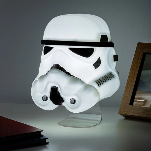 Iconische Stormtrooper-helm als sfeerlampje