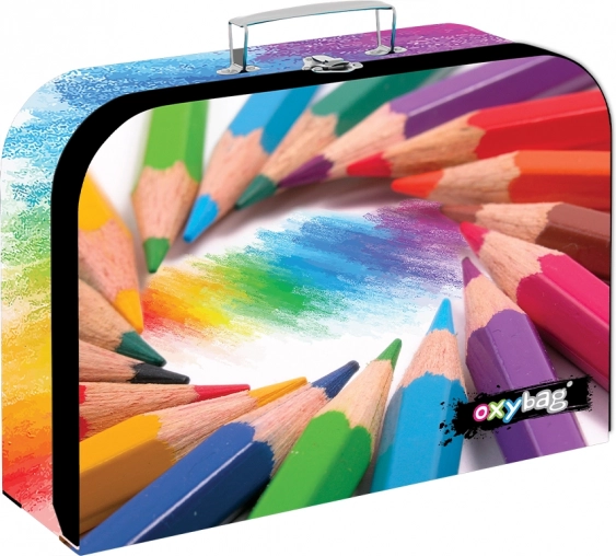 Kids' laminated cardboard carry case – Colored Pencils, 34 cm