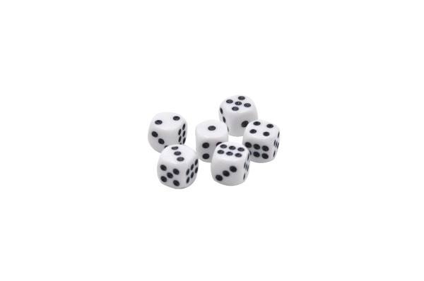 Set van 6 dobbelstenen