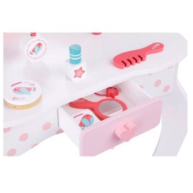 Houten kaptafel met krukje van Tooky Toy