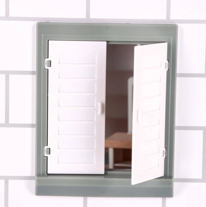 Grote houten poppenhuis