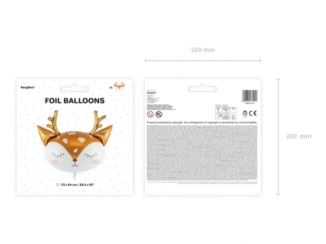 Foliebalón Hertenkop - 73 x 64 cm