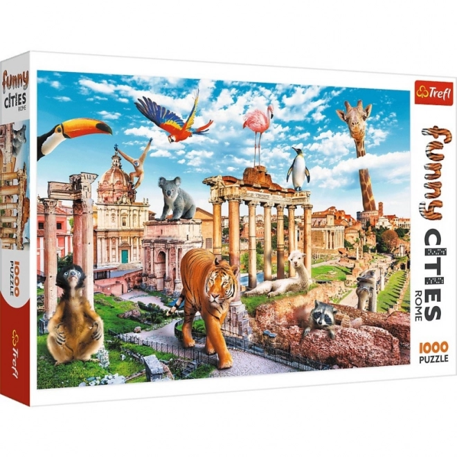 Puzzel Grappige Steden - Wild Rome 1000 stukjes