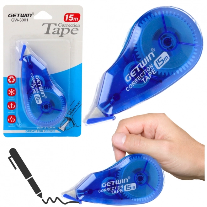 Korrekturband Blau 15m x 5mm