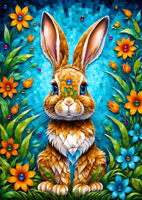 ENJOY puzzle lapin de jardin, 1000 pièces