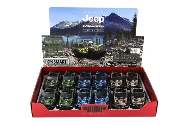 Auto Jeep Wrangler Camo editie metaal/plastic 13 cm