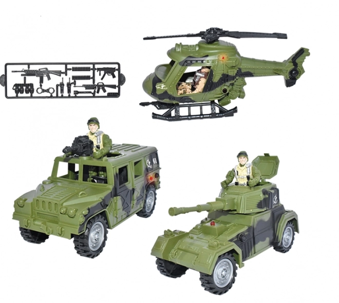 STARX Set militaire voertuigen met geluid