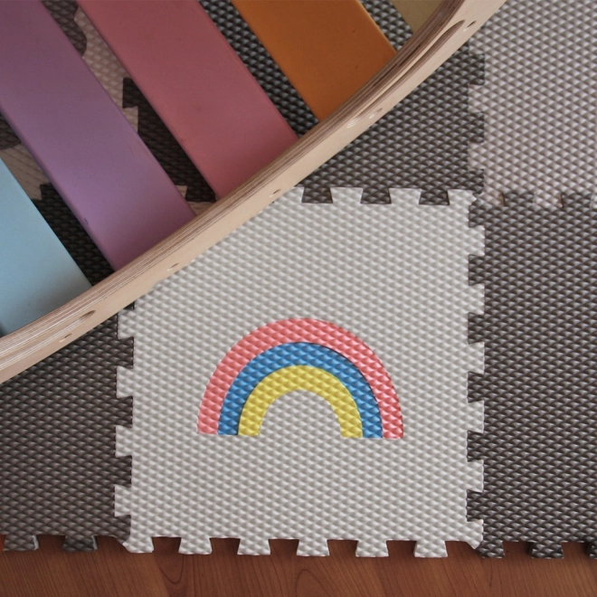 Minideckfloor vloer 12 delen - lammetje, lama, eenhoorn, regenboog