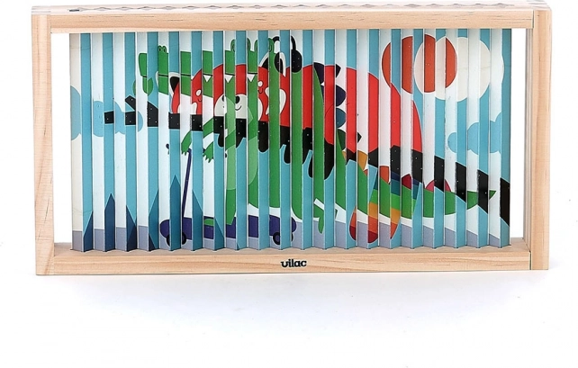 Holzpuzzle 4D Tiere von Vilac