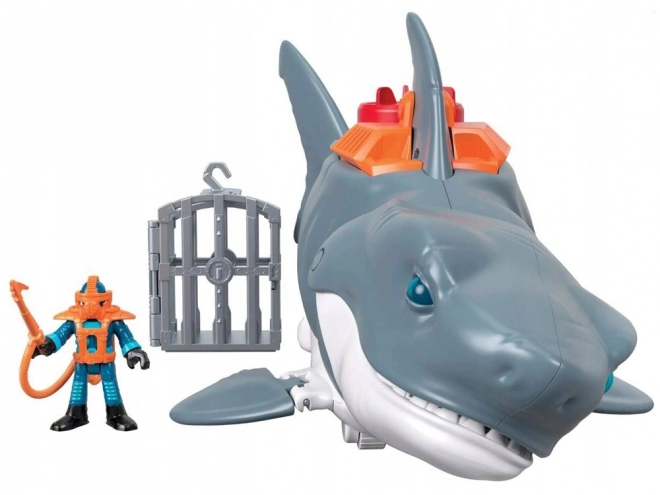 Mega Aanval Haaien Imaginext met Beweegbare Kaak