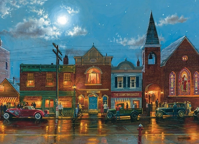 Puzzle COBBLE HILL rue du soir – 1000 pièces