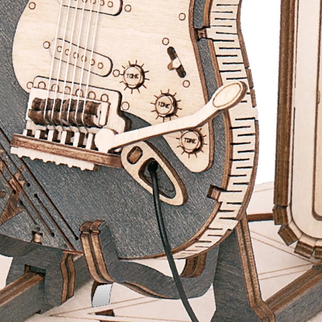 Wooden 3D Puzzle Electric Guitar