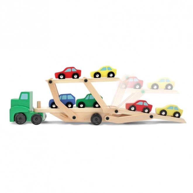 Vrachtwagen met aanhanger