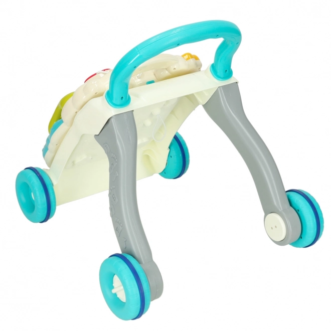Kinder loopstoel/multifunctionele tafel 4-in-1 blauw