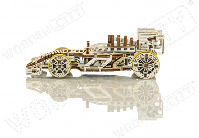 WOODEN CITY 3D puzzel Raceauto Bolid 108 onderdelen