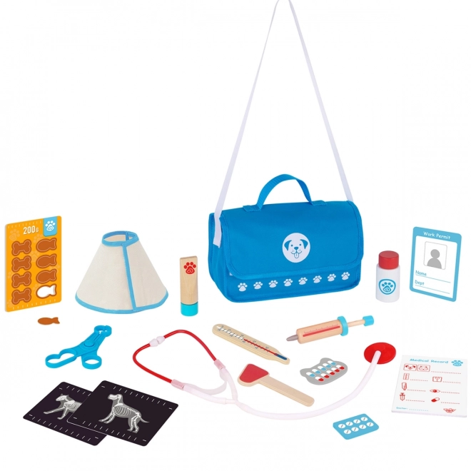Tooky Toy ensemble vétérinaire avec sac 17 pièces
