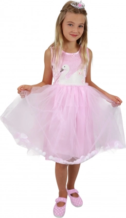 Costume enfant Princesse Cygne – robe rose en tulle (taille S)