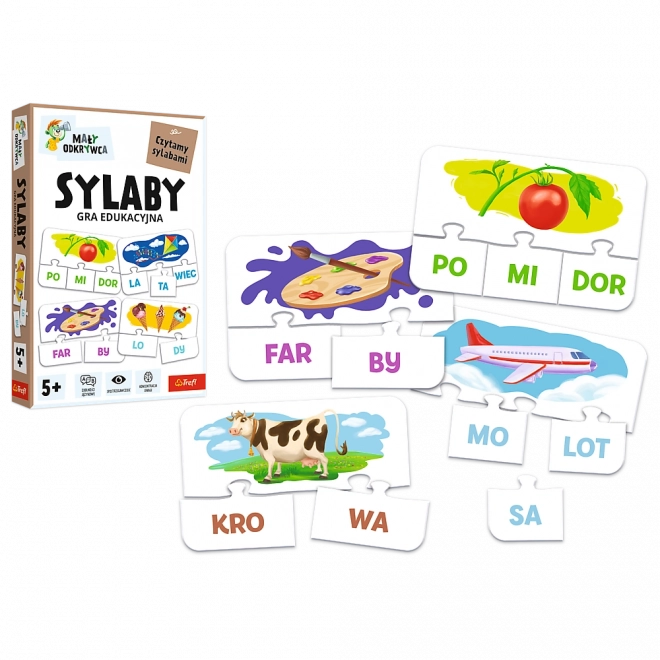Syllables children's educational game