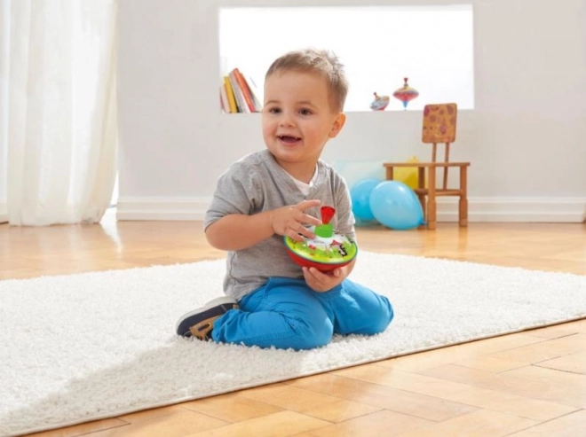 Spinning Top with Little Mole Design
