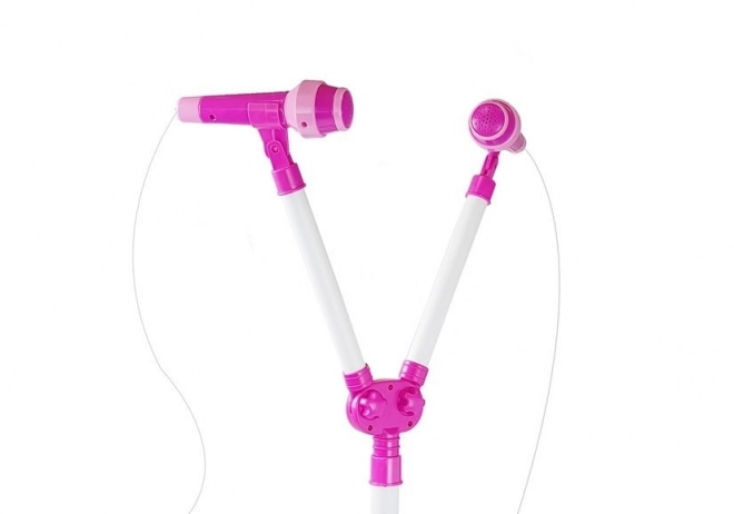 Dubbele microfoon Muziekverlichting MP3 diodes Statief
