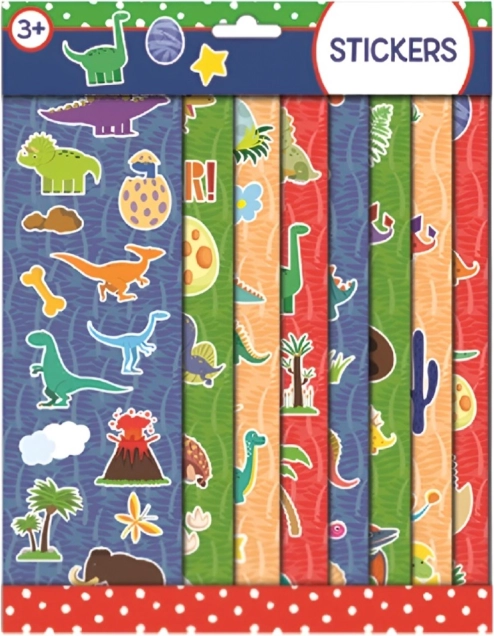Dinosaur Sticker Set – 8 Sheets