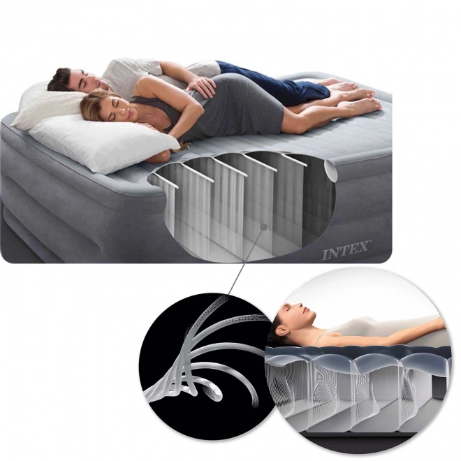 Opblaasbare matras Velvet Bed met pomp Intex 64150ND