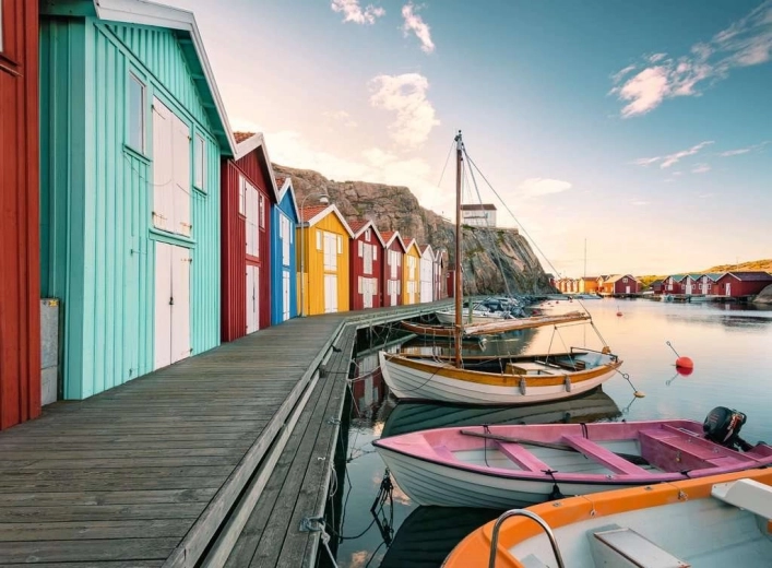 RAVENSBURGER Puzzle Scandinavia: Boatyard in Smögen, Sweden 500 pieces