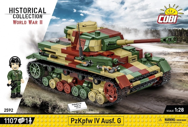 Bouwset WWII Panzerkampfwagen IV Ausf. G met 1107 onderdelen