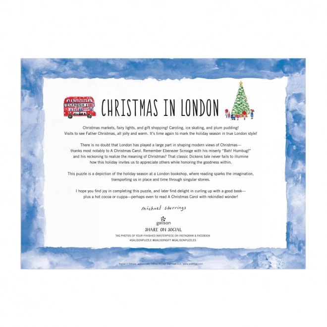 Puzzel Kerst in Londen 1000 stukken