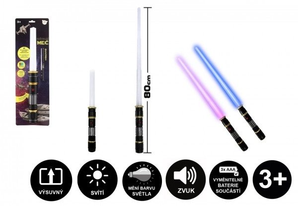 Épée lumineuse spatiale pliable