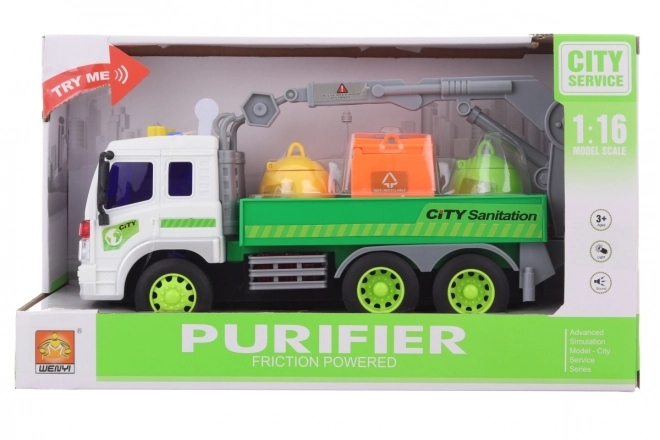 Car with Battery Containers with Sounds and Lights for Children