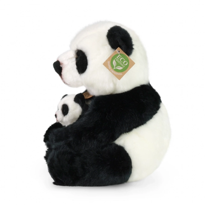 Rappa Peluche panda avec bébé 27 cm ECO-FRIENDLY