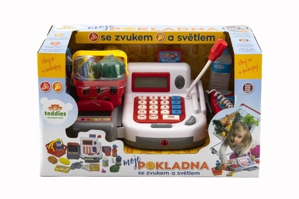 Digitale kassa met accessoires en geluid- en lichteffecten - 30 cm