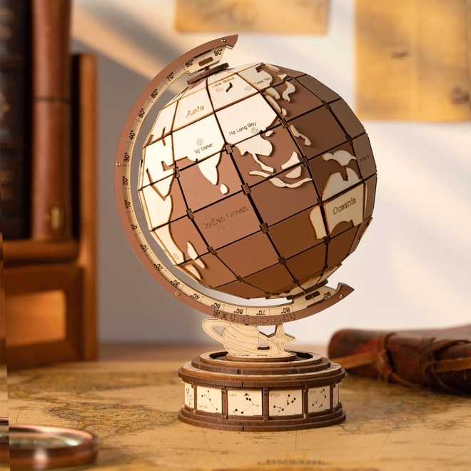 3D Wooden Puzzle Rolife Globe