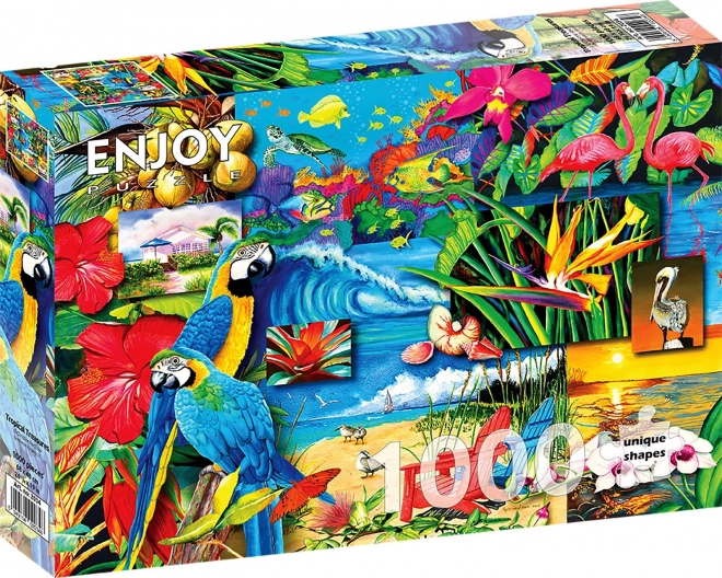 Geniet van Puzzel Tropische Schatten 1000 stukjes