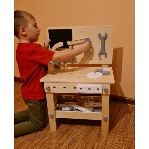 Kruzzel 24820 Kinder houten werkbank met gereedschap