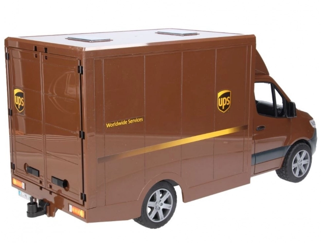 UPS Bruder MB Sprinter bestelwagen met figuur en accessoires