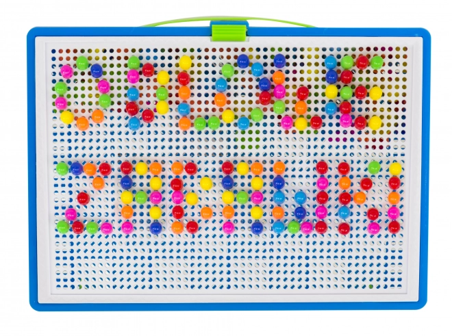 Colorful Mosaic with 296 Pegs
