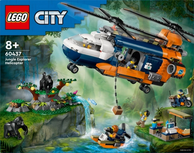 LEGO City 60437 Jungle Onderzoekshelikopter bij de Basciskamp