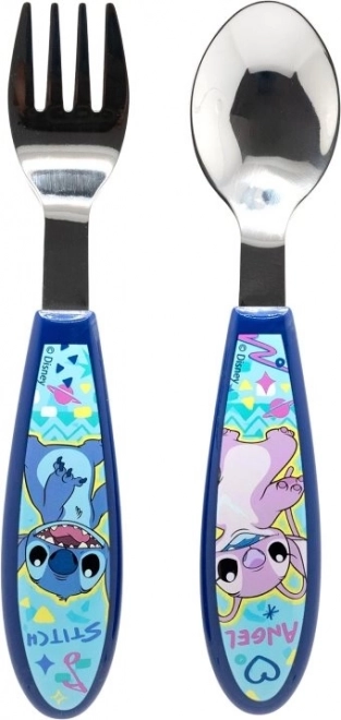 Children's Cutlery Set with Stitch Motif