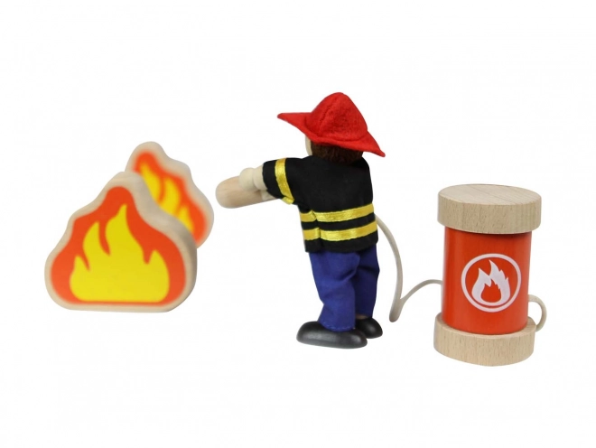 Houten mini brandweerkazerne Masterkidz