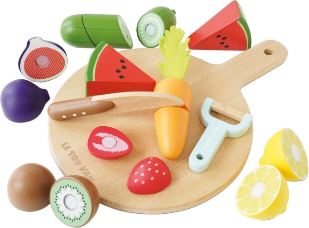 Snijbaar fruit en groenten met snijplank van Le Toy Van