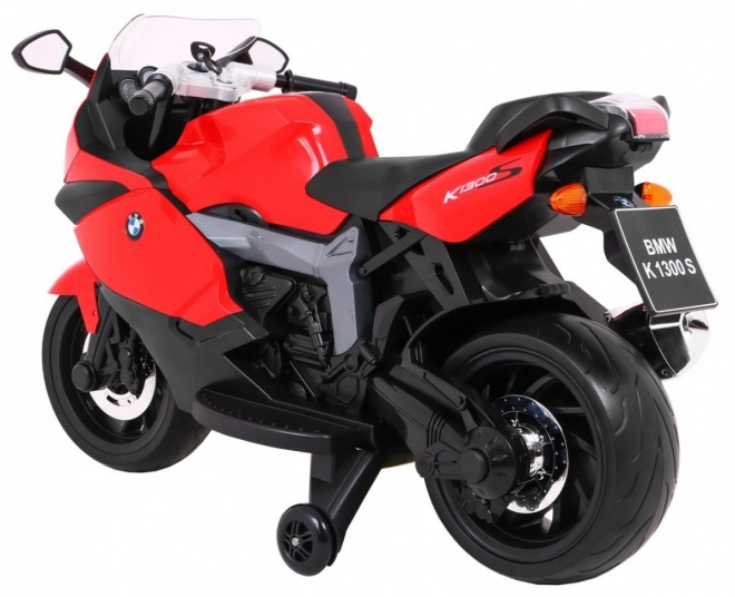 Kinder motorfiets BMW K1300S op batterij rood