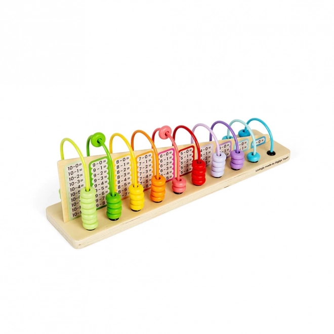 Houten regenboogtelraam voor kinderen
