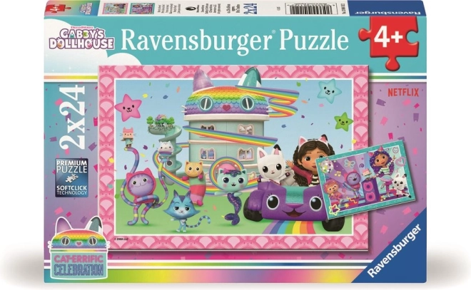 Puzzle Ravensburger La Maison magique de Gabby 2x24 pièces