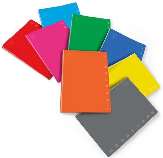 cahier scolaire A4 Monocromo 40 feuilles (assortiment de couleurs) Pigna