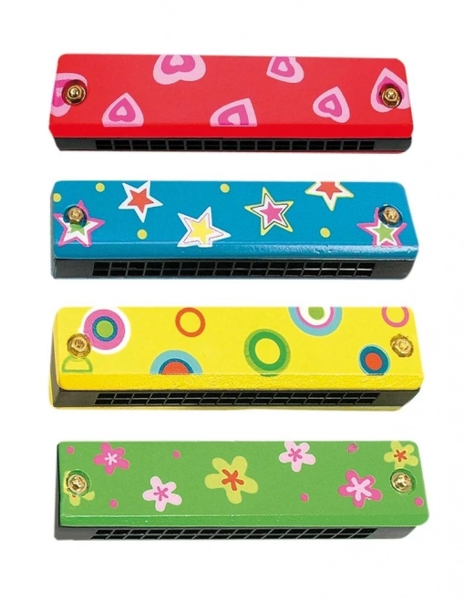 Kleurige mondharmonica