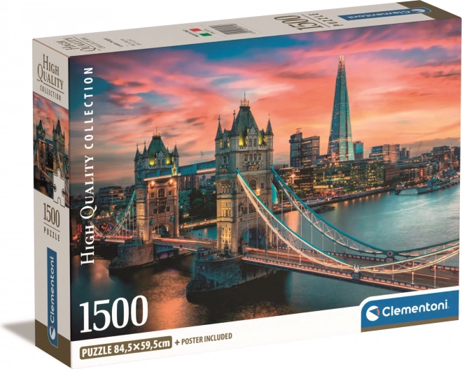 Puzzle 1500 pièces Compact Crépuscule de Londres